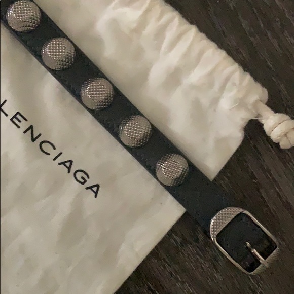 Balenciaga gray stud bracelet - Picture 7 of 9